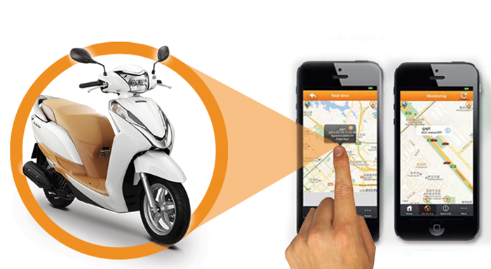 Định vị xe máy là thiết bị sử dụng công nghệ GPS và GSM để theo dõi